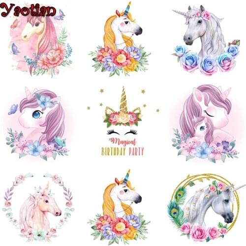 5D DIY Diamond Painting Kits for Adults&Kids Good Luck Unicorn Full Drill Round Diamond Embroidery Crystal Painting Home Decor