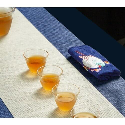 [Chinese gift] Tea tablecloth tea tray mat Modern simple Chinese tea ceremony waterproof tea mat tea towel table flag tea mat fl