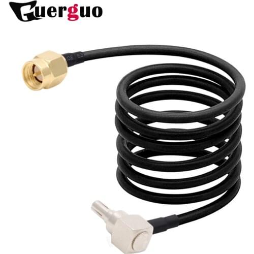 SMA Female/Male to CRC9 Male Right Angle RG58 Coaxial Cable 3G 50ohm Modem Extension Cord Pigtail Adapter