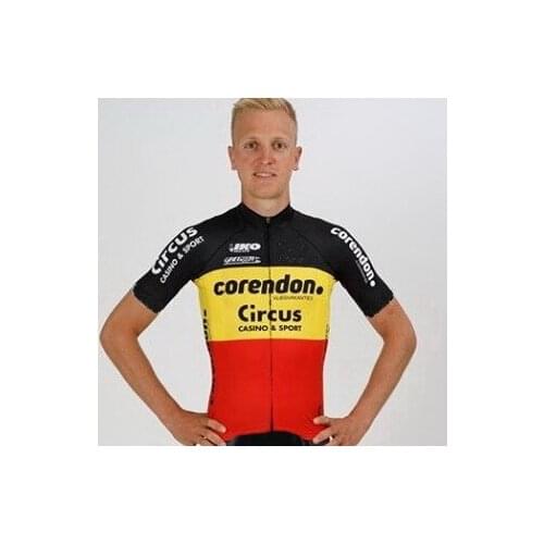 2019 CORENDON CIRCUS TEAM Belgium Mens Only Cycling Jersey Short Sleeve Bicycle Clothing Quick-Dry Riding Bike Ropa Ciclismo