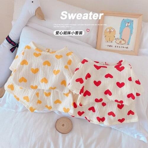 Korean Baby Cotton Linen Clothing Sets Kids Boys Girls Summer Loose Tracksuit Tee Shirt Tops+Pants 2PCS Sets Clothes