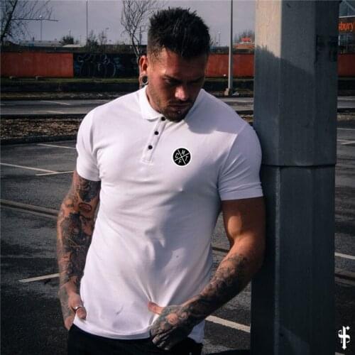 Мужские летние поло MACHINEFITNESS China At AliExpress