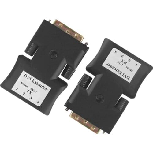 Miniature 4 core DVI Gear Fiber Optic Extender over 4 lc fiber cable