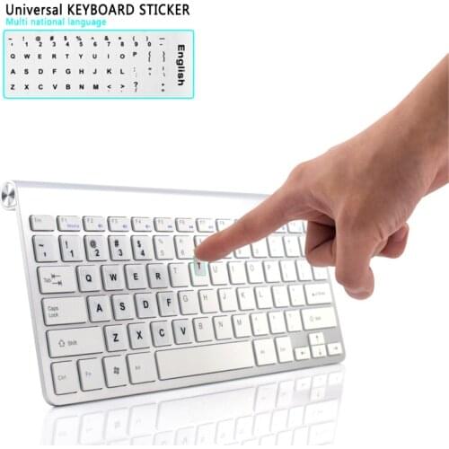 For Laptop PC Russian Keyboard Stickers English French Computer Keyboard Stickers Waterproof Film Cover Independent Paste