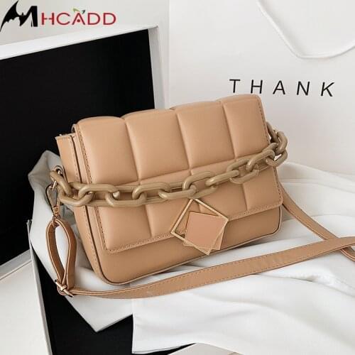 Latest Style Bags for Women 2021 Quality Crossbody Bags for Women Totes Bag Fashion Chain Messenger Bag Hasp Solid Shoulder Bag