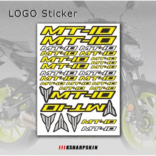 New motorcycle sticker body reflective waterproof shock absorber wheel decal racing accessories logo kit For YAMAHA MT-10 mt 10