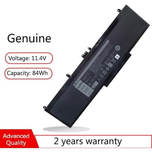 Genuine New 4F5YV WJ5R2 Laptop Battery For Dell Precision 3510 WorkStation Latitude E5570 P48F001 P48F002 P48F 84Wh