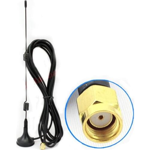 RP SMA Male Antenna 7DBi High Gain 2.4G Omni Antenna Magnetic Base 3M RG174 Cable for Wifi Router Mobile Signal Booster