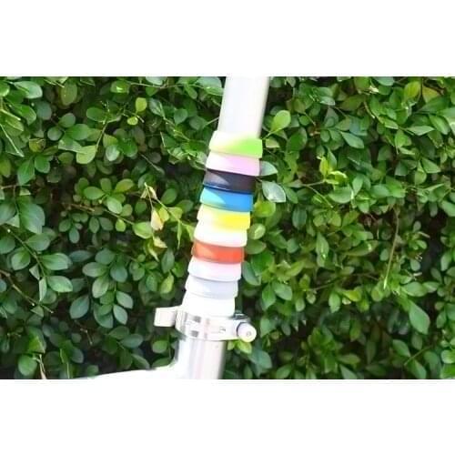 Colored Bicycle seatpost spacing ring limit 25.4mm 31.8mm handlebar fixing silicone