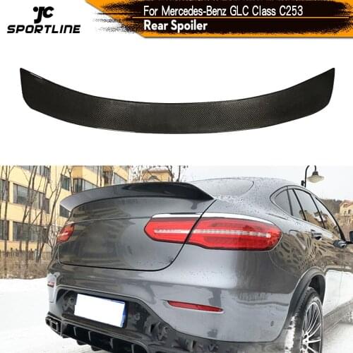 Carbon Fiber Rear Trunk Boot Lip Wing Spoiler for Mercedes-Benz GLC Class GlC300 350 GLC43 GLC63 AMG 2017 - 2019