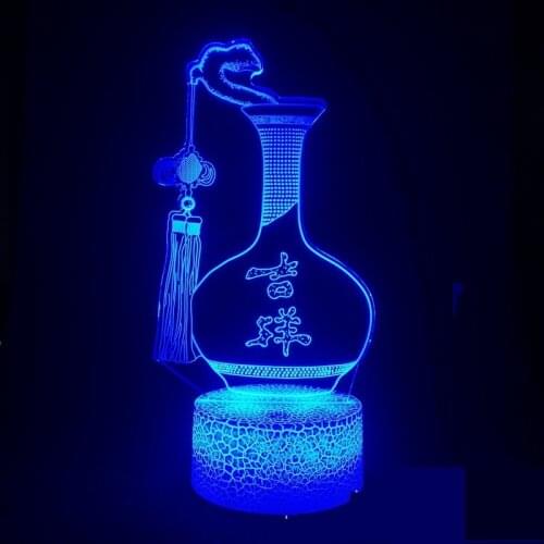 Gift Case 3d Lamp Illusion Childrens Night Light Led Lights for Decoration Gift Toys for Birthday Decoration Bedroom Table Lamp