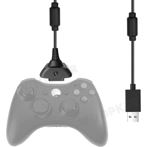 USB Charging Cable for Xbox 360 Wireless Controller Gamepads Charge Cable 1.5m Replacement Charger Wire Adapter
