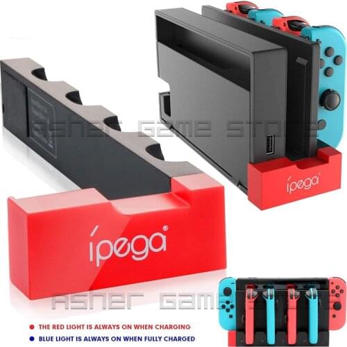 4 Joy-Con Charger USB Fast Charging Dock Station LED Indicator for Nintendo Switch NintendoSwitch Joy Con Controller Accessories