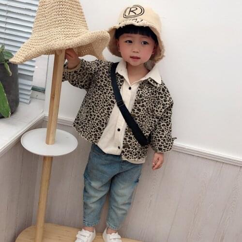 Winter Parkas Jacket Childrens Clothing for Boys Girls Baby Clothes Leopard grain fashion coat