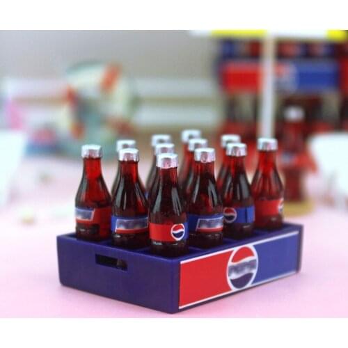 1 set of 12 toy house mini food 1:12 drink scene mini cola pocket ob11 doll house diy accessories dollhouse kitchen toy