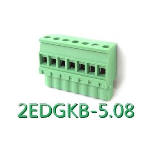 10PCS/LOT 2EDGKB 2EDGKB-5.08 12P plug-in terminal block 5.08mm PCB terminal connector Straight Pin Plug-in Screw