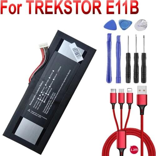 Battery for Trekstor E11B Tablet PC WTL5267103-2S Li-Polymer Rechargeable Accumulator Pack Replacement 7.4V/7.6V 8 Lines