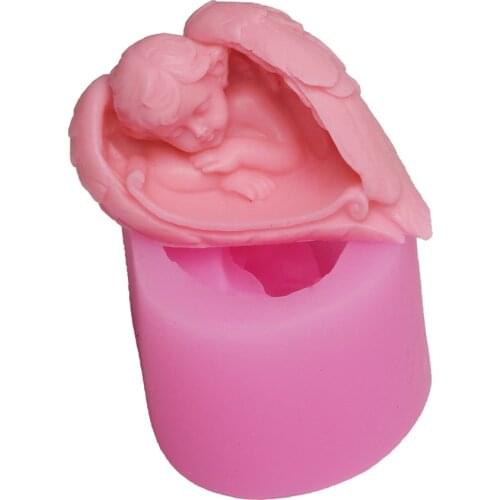 BB015 Wings Angel Silicone Soap Mold Fondant Cake Decoration Molds Factory Wholesale Handmade
