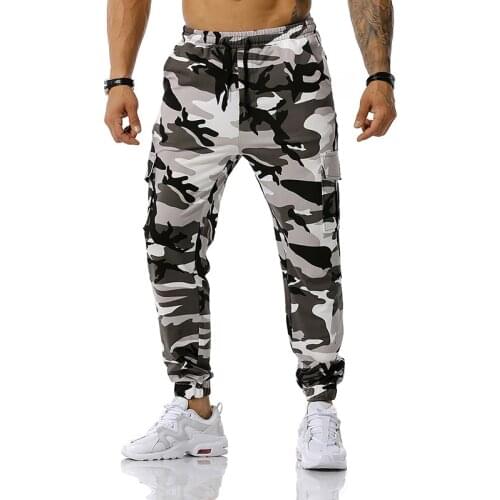 Camouflage cargo pants men joggers streetwear outdoor training fashion sweatpants for men cotton pants Hip hop trousers men