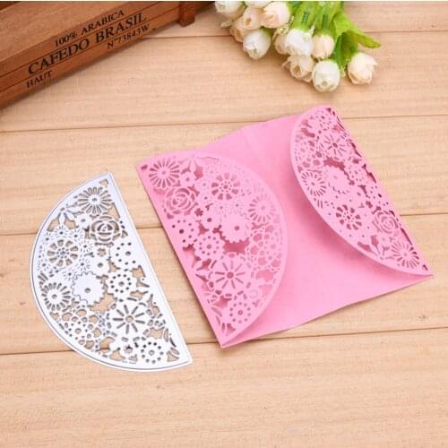 Flower Invitation Cards Metal Cutting Dies Stencil for DIY Scrapbooking Album Embossing Paper Cards Decorative Crafts Die Cuts