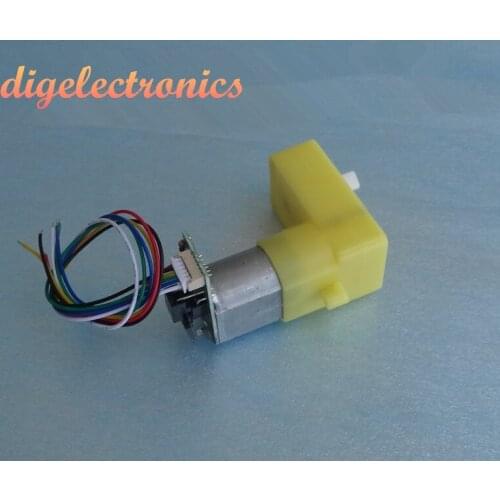 TT Motor with AB Phase Encoder Bending Reducer 30 Line Encoder Motor for Arduino Programmable Remote Control Chassis Car Part