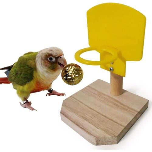 Bird Toys Training Basketball Stacking Color Ring Toys Sets Parrot Chew Ball Foraging Toy Education Play Playground Activity Toy
