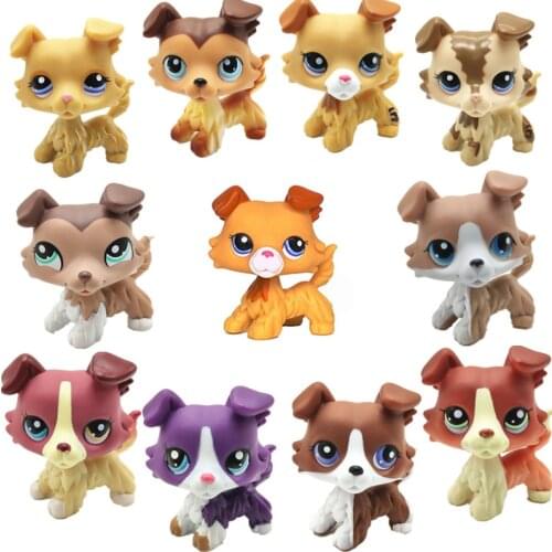 Rare littlest pet shop lps toys dog collection cute littlest sausage old original animal figure kids Christmas gifts toy