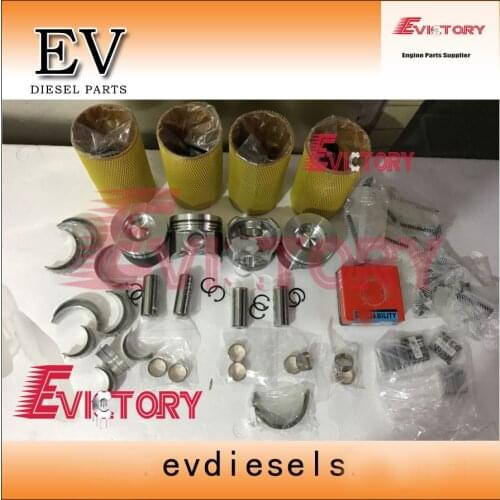 For kubota engine rebuild kit V3800 V3800T V3800-DI-T Piston+ ring+cylinder liner +gasket+engine bearing +valve guide seat