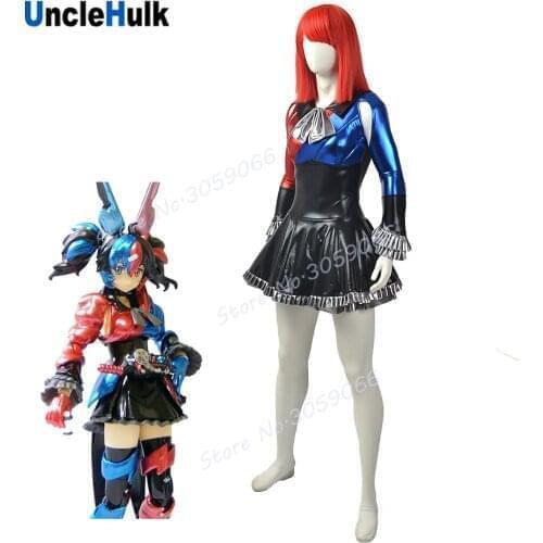 Blood Stark Kamen Rider Build Girl Spandex and Rubberized Fabric Cosplay Costume | UncleHulk