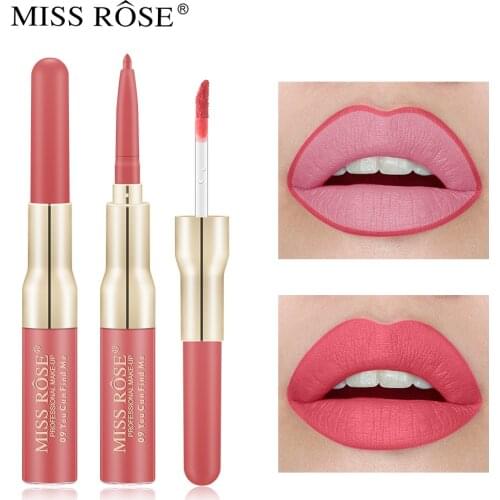 MISS ROSE12PCS Colors Matte Waterproof Long Lasting Sexy Red Non-Stick Cup Makeup Lip Tint Set Cosmetic Labiales Makup
