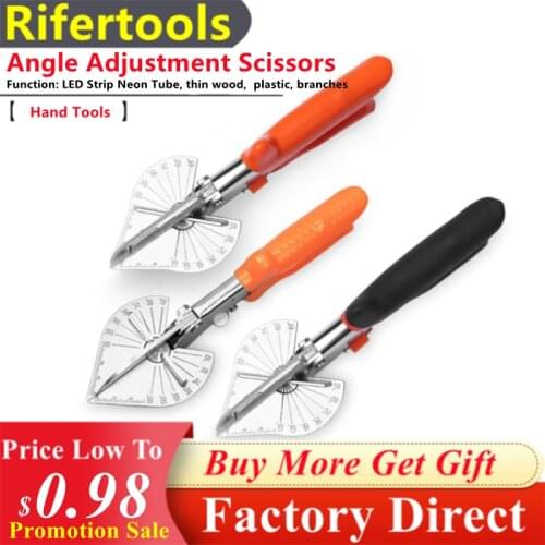 New Multi Function 45-120Degree Angle Adjustable Mitre Trunking Scissor For PVC Slot Wire Duct Plastic Neon PE Pipe Trim Cutter