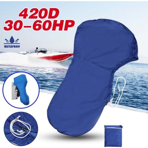 NEW 420D 30-60HP Boat Full Outboard Motor Engine Cover For 30-60HP Motor Waterproof