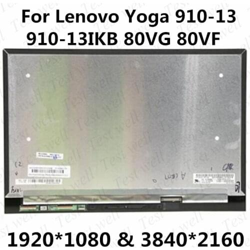 Original for Lenovo Yoga 910-13 910-13IKB 80VG 80VF LCD Screen Touch Digitizer Assembly No frame 5D10M35107 5D10M35047