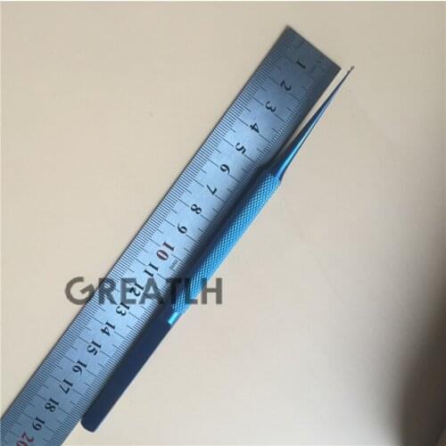 18cm Titanium Micro Fine Ring Tip Forceps Ophthalmic tweezer instruments ophthalmic surgery