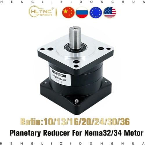 10:1 16:1 20:1 25:1 30:1 36:1 Ratio Planetary Reducer Stepper Speed Reducer for Nema 34 Stepper Motor DIY CNC Mill Lathe Router