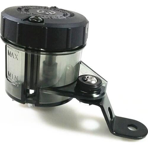 Custom Brake Clutch Tank Motorcycle Fluid Reservoir Oil Cup + Bracket Universal Dual Sport bike Cruiser Bobber Chopper