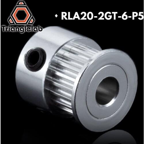 Trianglelab 2GT 20 teeth Aluminum Timing Pulley Belt Pulley GT2 6mm P5MM P8mm for 6mm synchronous belt Gear Wheel Sprocket