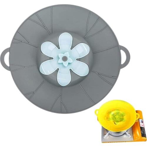 26cm Silicone Lids Cookware Spill Stopper Silicone Anti-Overflow Plugging Pot Lid Kitchen Accessories Pots Cookware Household