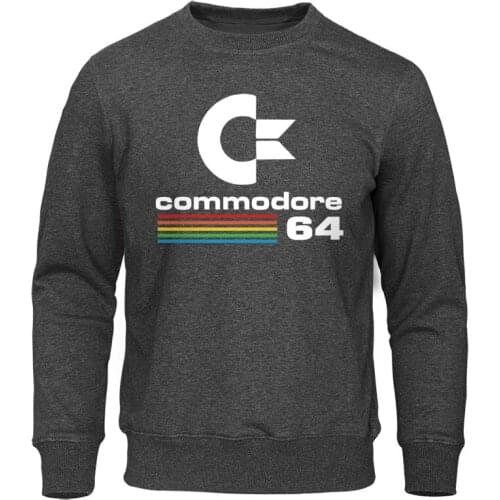 Spring Autumn New Hoodie Fashion Men Sweatshirts Loose Casual Male Hoodies Commodore 64 Print Sweatshirt Hombre Tops Pullovers