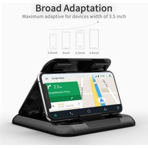 Car Mobile Phone Mount Car Holder Dashboard Universal 3 To 7 Inch Mobile Phone Clip Mount Bracket For IPhone XR XS MAX GPS Stand