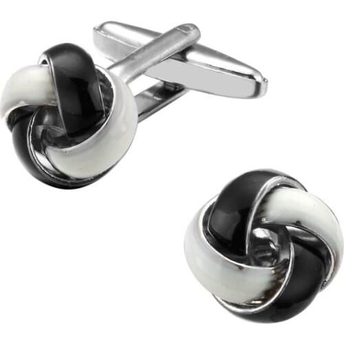 High-end mens shirt brand jewelry Cufflinks double color twist Cufflinks fashion design style French shirt accessories