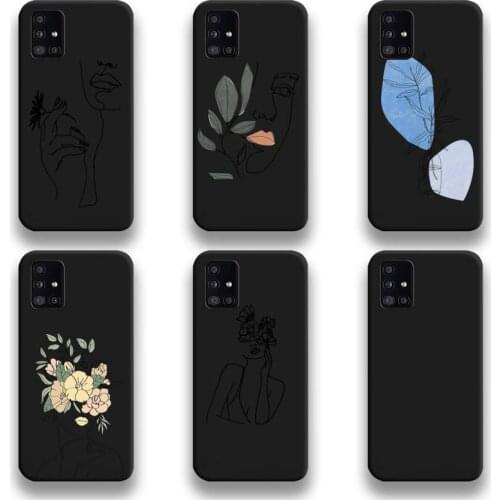 Funny Art Sketch Protection Phone Case For Samsung Galaxy A52 A21S A02S A12 A31 A81 A10 A20E A30 A40 A50 A70 A80 A71 A51 5G
