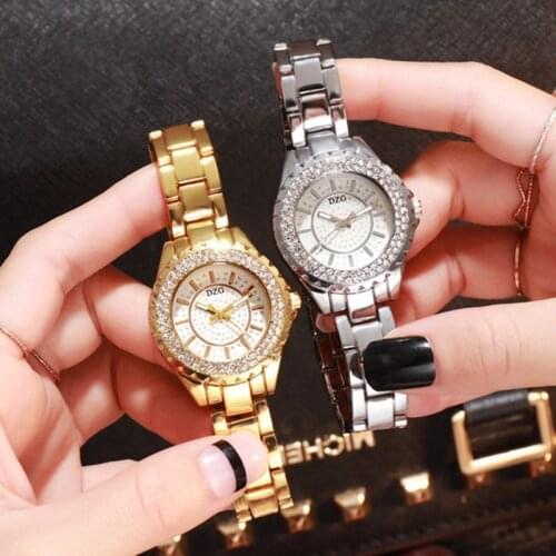 Women Watches Luxury Club Fashion Gold Watch Women Rhinestone Wristwatch Unique Gifts Relojes Para Mujer Relogio Reloj De Mujer