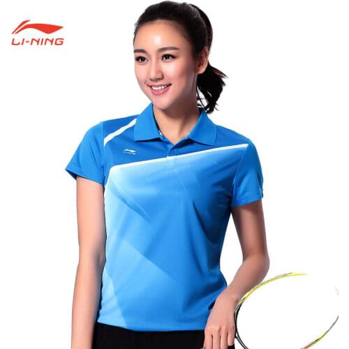 LINING Women Mesh Sports Tops Short Sleeve Yoga Shirts Loose Running Fitness T-shirts Summer Quick Dry lining AAYH234