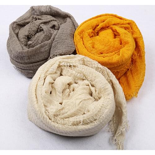 New four season cotton scarf color is prevented bask in air conditioning shawl turban Muslim