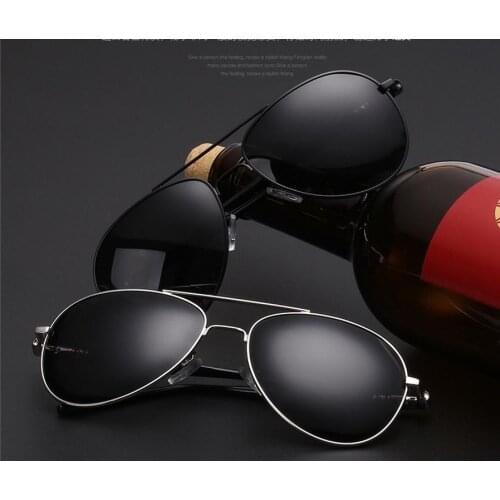 50pcs Pilot Photochromic Sunglasses Men Driving Polarized Sun Glasses UV400 sport toy