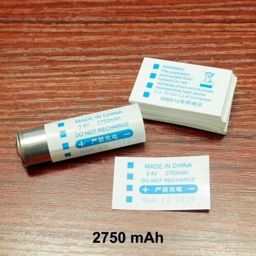100pcs/lot 14350 lithium battery accessories PVC heat shrinkable sleeve battery sheath insulation shrink film 2750mAh