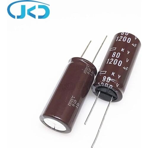 3pcs/lot 80v 1200uf NCC KY Series 18*40mm high-frequency low-impedance aluminum electrolytic capacitor 12000uf 80v NIPPON