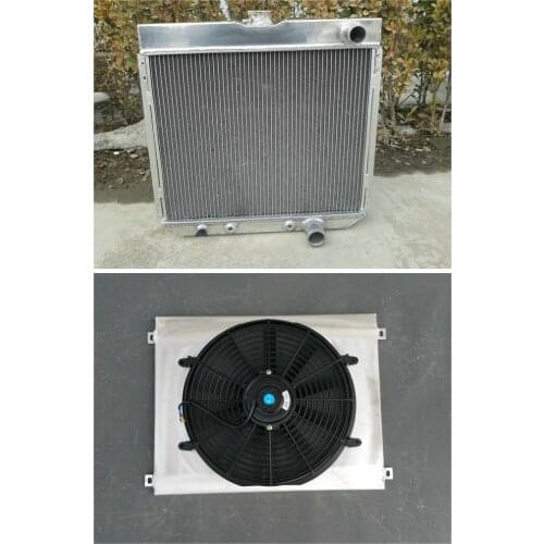 HOT SELLING Alloy Aluminum Radiator + Shroud + Fan*2 For FORD Fairlane For FORD Mustang 1963-1969 1967-1969