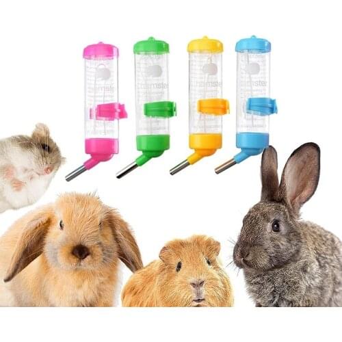 80ml Plastic Hamster Drinker Water Bottle Dispenser Feeder Hanging Pet Dog Guinea Pig Squirrel Rabbit Drinking pet accessories
